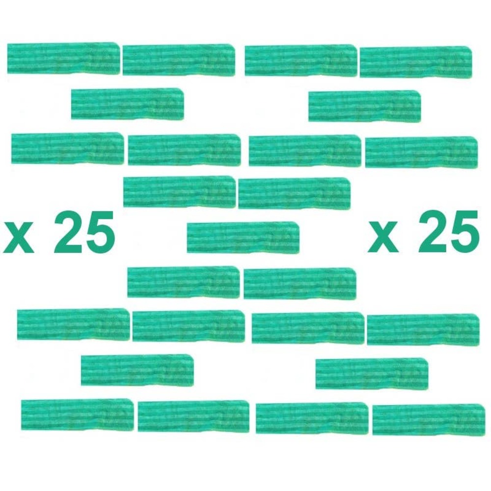 (25-Pack) 18" x 5" Micromax Select Microfiber Wet Mop, Green - FREE SHIPPING